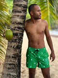 Short de bain homme vert mi-cuisse Yoles